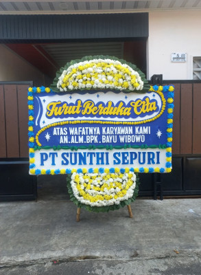 Papan Bunga Duka di Bandung Kulon